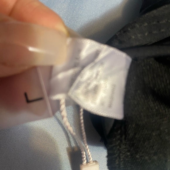 Black Racerback Mesh Swim Sports Bra - Picture 15 of 15